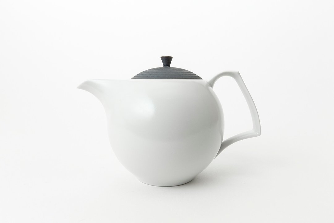 KIHARA 锖线纹 茶壶 - 碗 - 瓷 白色