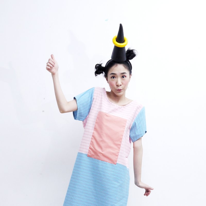 ☺ Boomboomkidz / 落落长粉嫩夏日洋装 ☺ - 洋装/连衣裙 - 棉．麻 粉红色