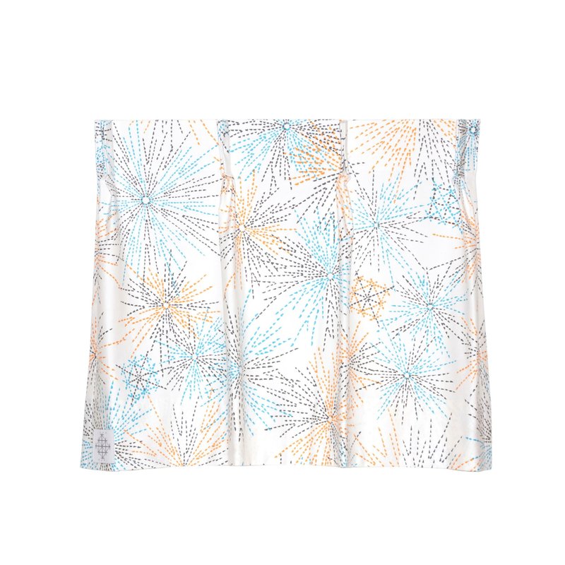 W 286cm-380cm / L 121cm-210cm (with lining) Custom made curtains " Hanabi " - 其他 - 棉．麻 橘色