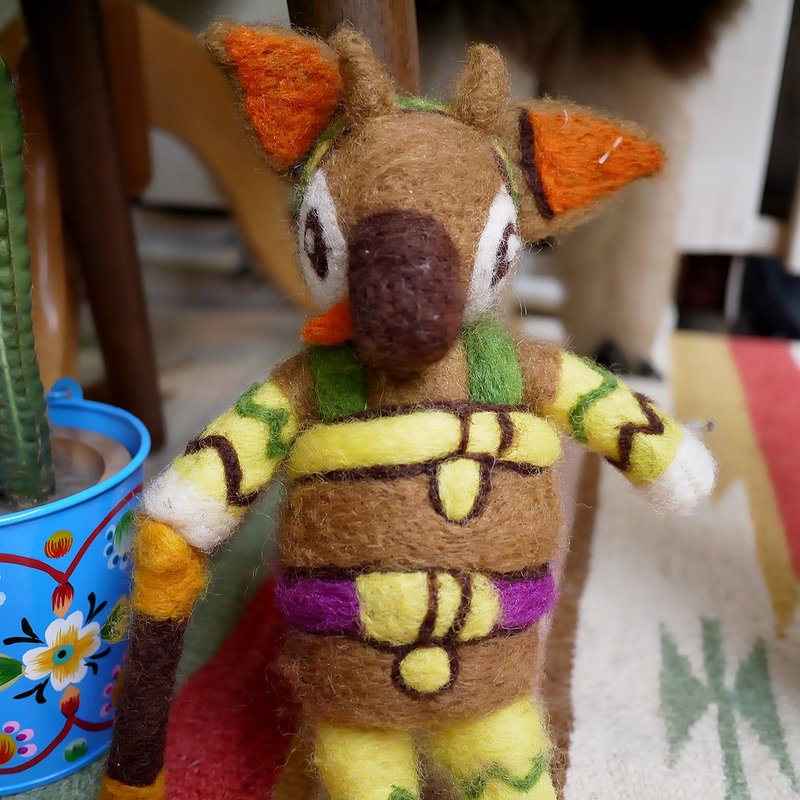 ✿One Line Work／吉祥物okapichan(欧卡比酱) 娃娃✿ - 玩偶/公仔 - 羊毛 多色