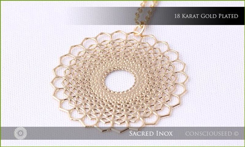 能量漩涡 Vortex ─ 镀18K - 项链 - 其他金属 金色