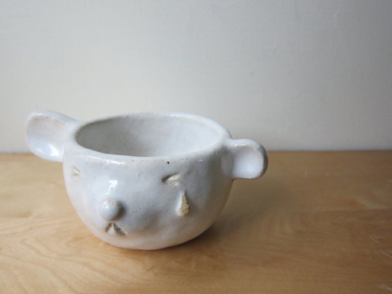 哭哭熊-已售罄。请订制 - 咖啡杯/马克杯 - 其他材质 白色