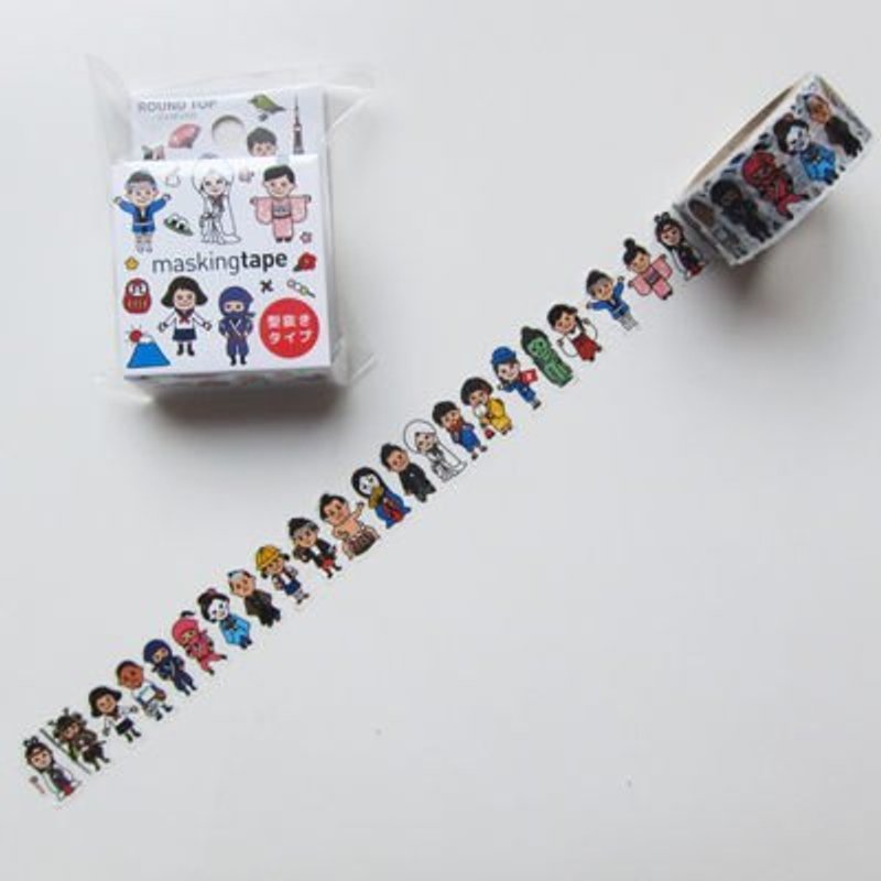 ROUND TOP 日本和纸胶带　　　　(RT-MK-001 日本人物) - 纸胶带 - 纸 多色