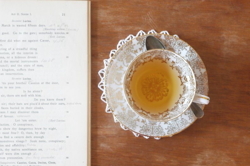 复古 vintage 茶组 - 茶具/茶杯 - 其他材质 金色