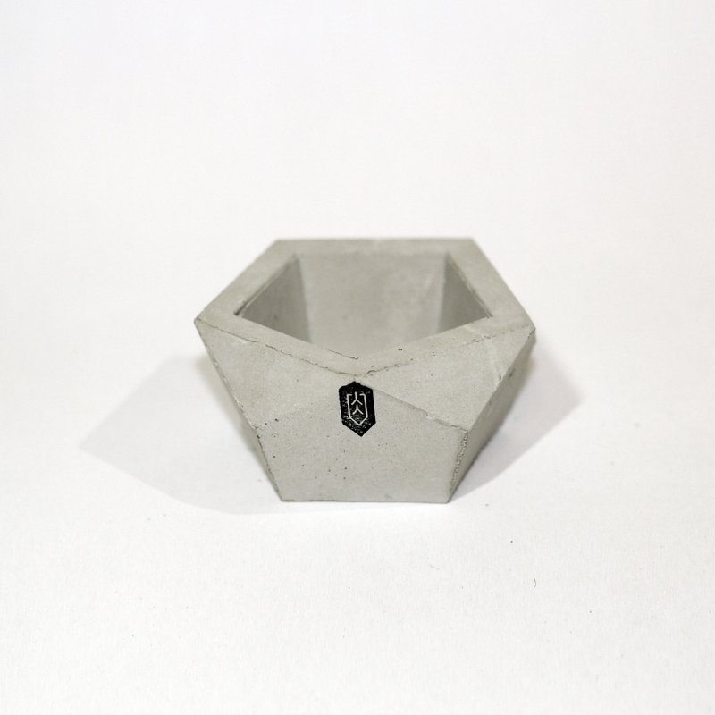 【肉肉栽培研究所】Pentagon-五角水泥盆 - 植栽/盆栽 - 水泥 灰色