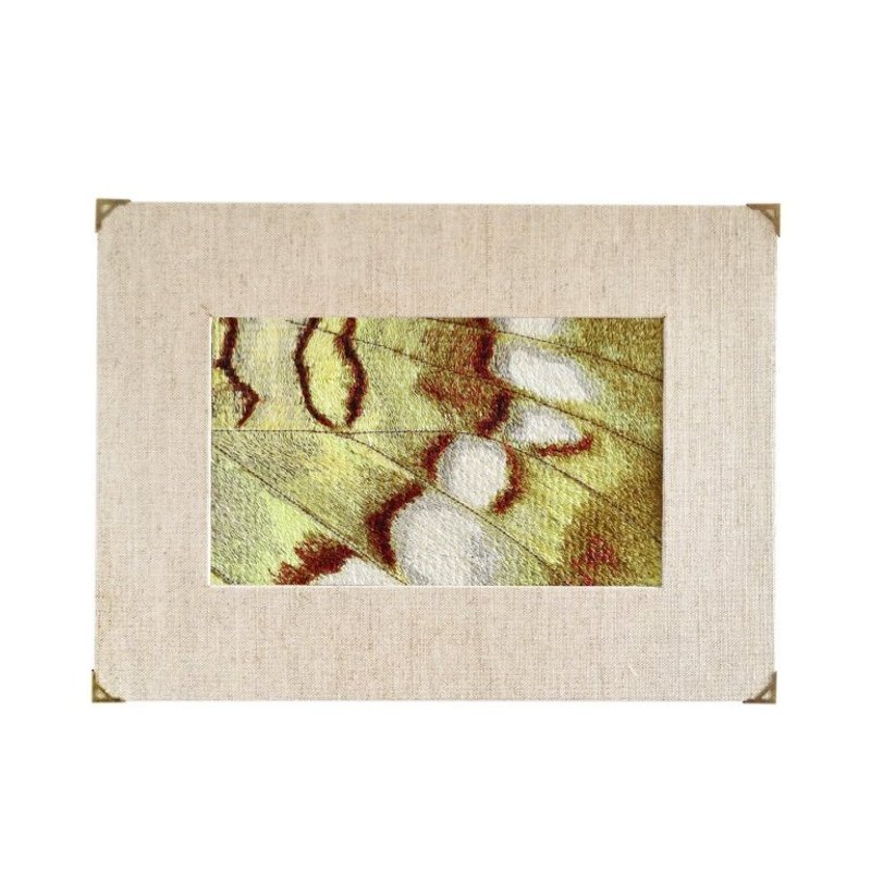 ［织林］羽化蝶影。刺绣轻壁饰／B 田园系列 - 摆饰 - 绣线 多色