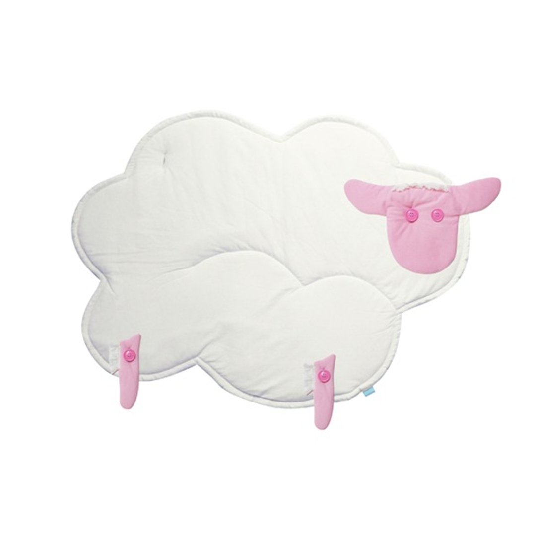 sheep blanket 羊毯_pink - 围嘴/口水巾 - 棉 粉红色