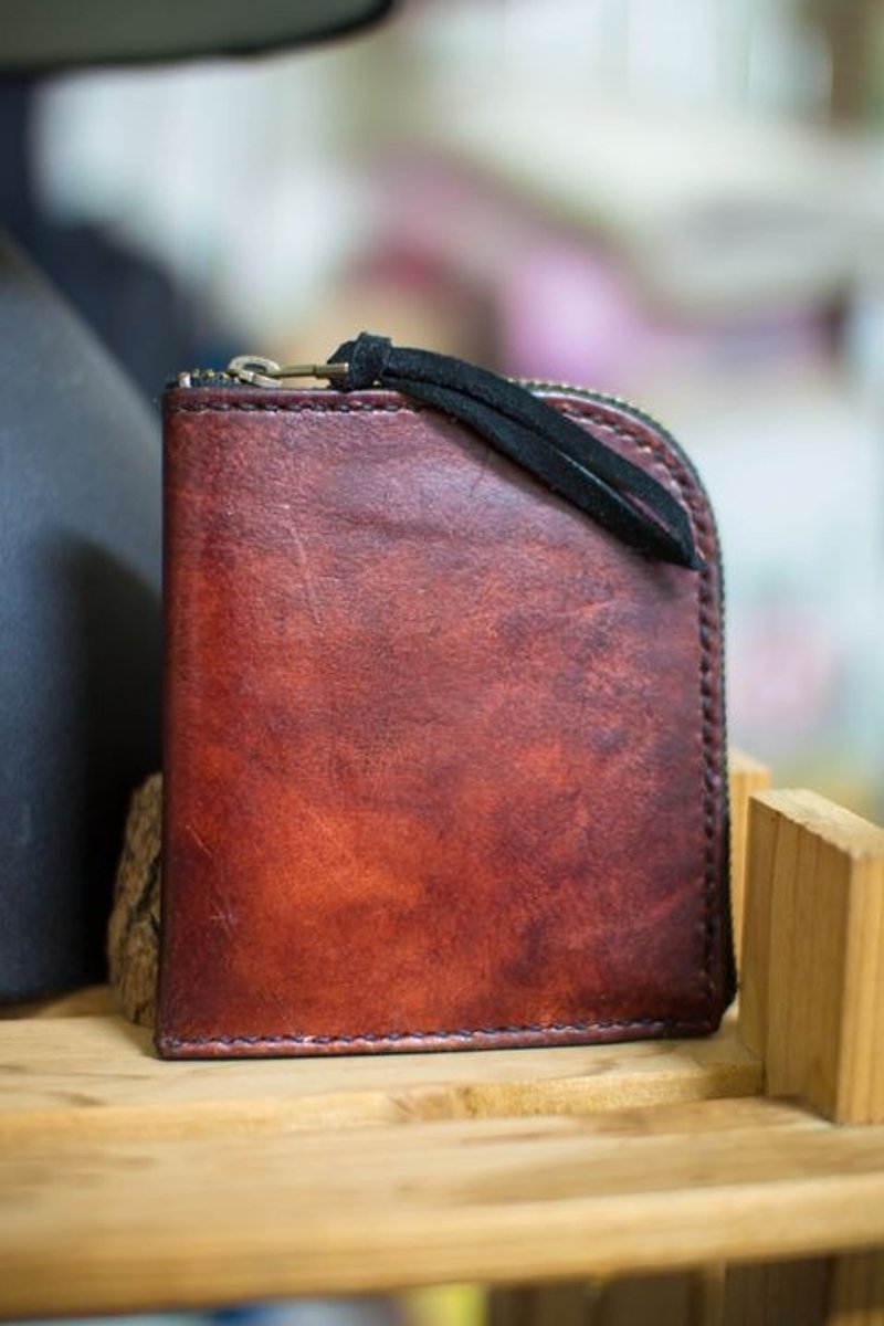 皮件 手工皮革 懒人皮夹 - 皮夹/钱包 - 真皮 