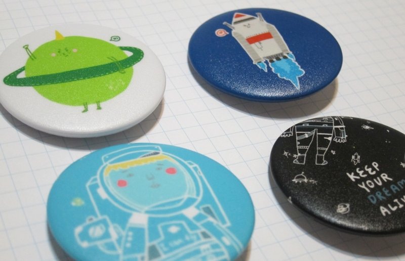 Magai's 徽章们 - 胸针 - 防水材质 多色