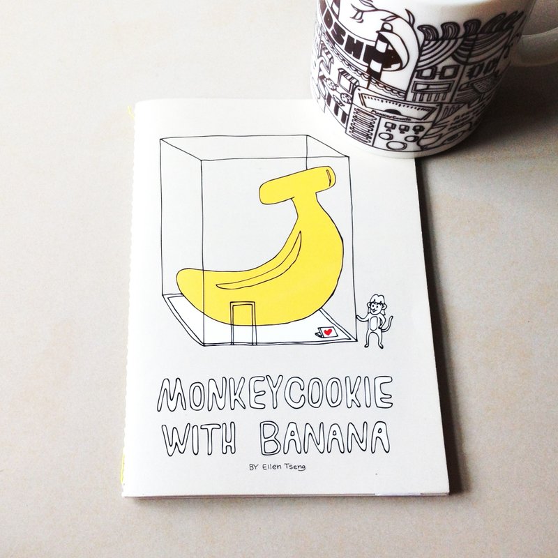 Zine No1 独立出版绘本刊物- 猴子饼干与香蕉 | MonkeyCookie - 刊物/书籍 - 纸 粉红色
