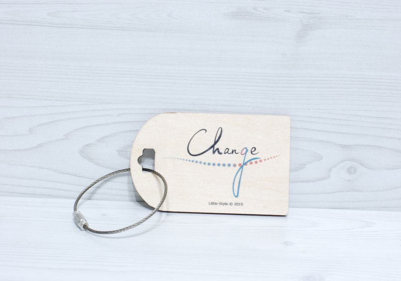 [行李吊牌]Change&Chance - 行李吊牌 - 木头 白色