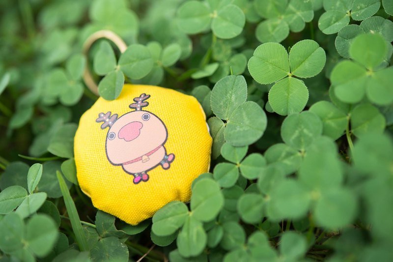 圣诞节麋鹿精灵-哈咚●彩糖钥匙圈 - 吊饰 - 其他材质 黄色