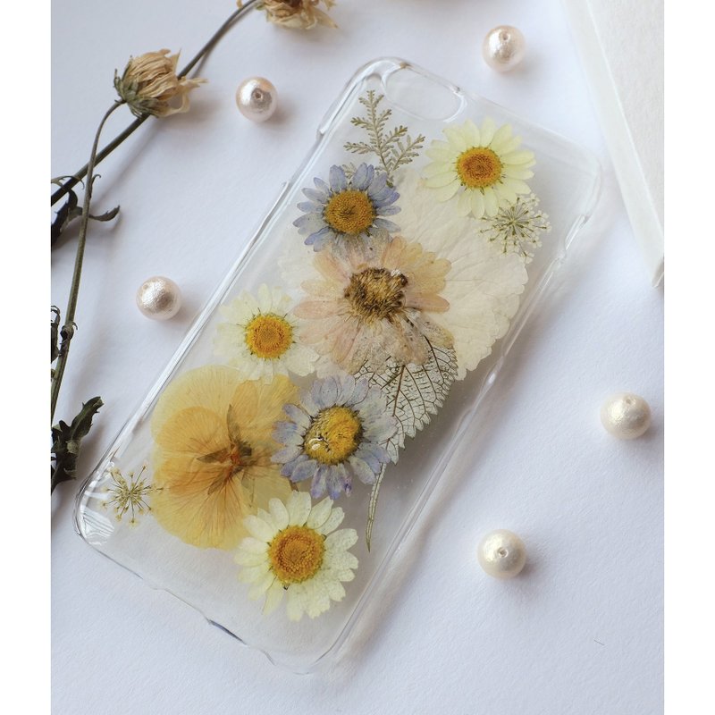 －Nymph Shine－押花手机壳【花花世界】 - 手机壳/手机套 - 塑料 白色