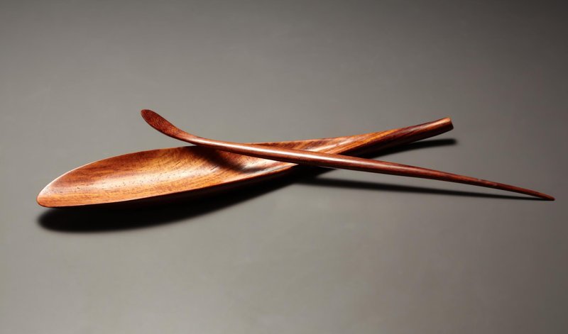 手工 木质茶则组 - 茶具/茶杯 - 木头 咖啡色