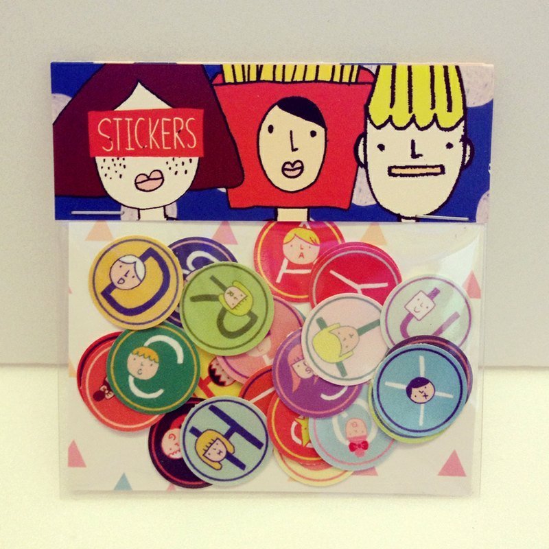 字母贴纸A-Z - 贴纸 - 纸 多色