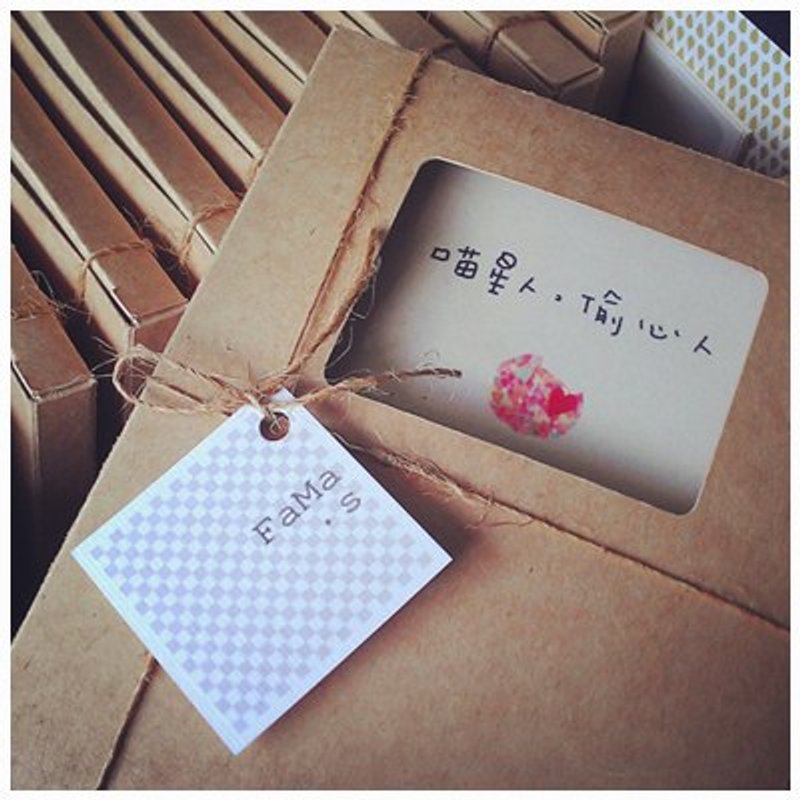 ❤情人节❤【喵星人，偷心人】pick故事本 - 卡片/明信片 - 纸 粉红色