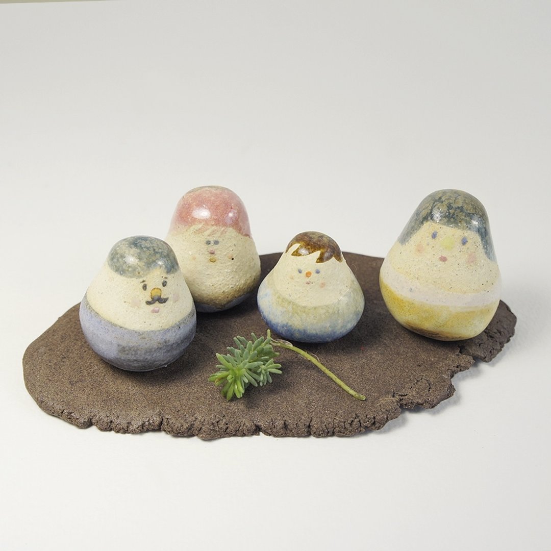 ［手感陶作］华生mi:一家子 - 花瓶/陶器 - 其他材质 多色