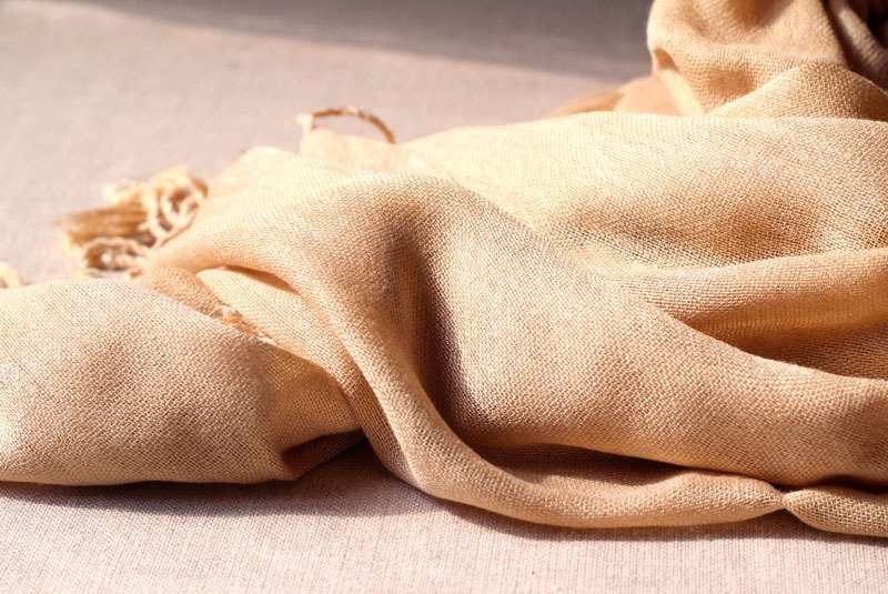 丝光棉植物染围巾 § 稻禾 - 丝巾 - 棉．麻 紫色