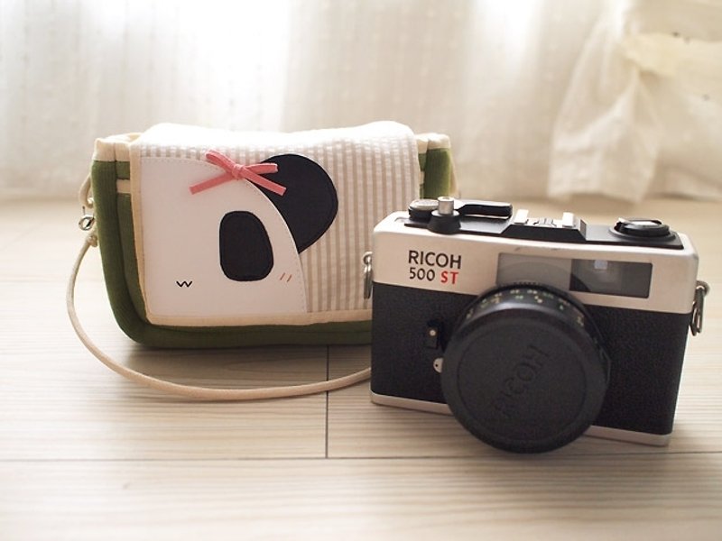 hairmo。熊猫妹妹类单眼相机包手提款-绿 - 相机包/相机袋 - 其他材质 绿色