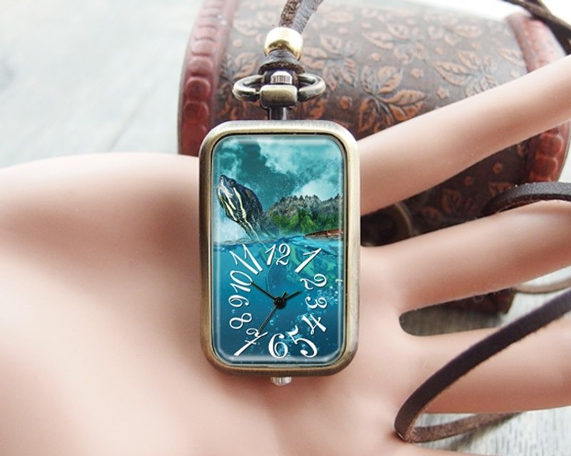 巨龟 - 吊饰/钥匙圈/怀表/项链/配件饰品【Special U Design】 - 吊饰 - 其他金属 蓝色