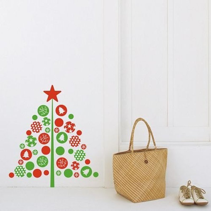 / 拼贴圣诞树 Free sticking X'mas / 无痕壁贴 - 墙贴/壁贴 - 其他材质 多色