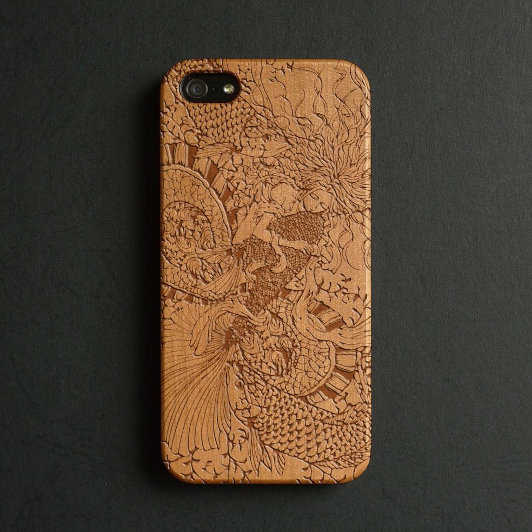 定制化真木雕刻 iPhone 7 / 7 Plus / 6 / 6s / iPhone 6 Plus / iPhone 6s Plus手机壳  032 美人鱼 - 手机壳/手机套 - 木头 多色