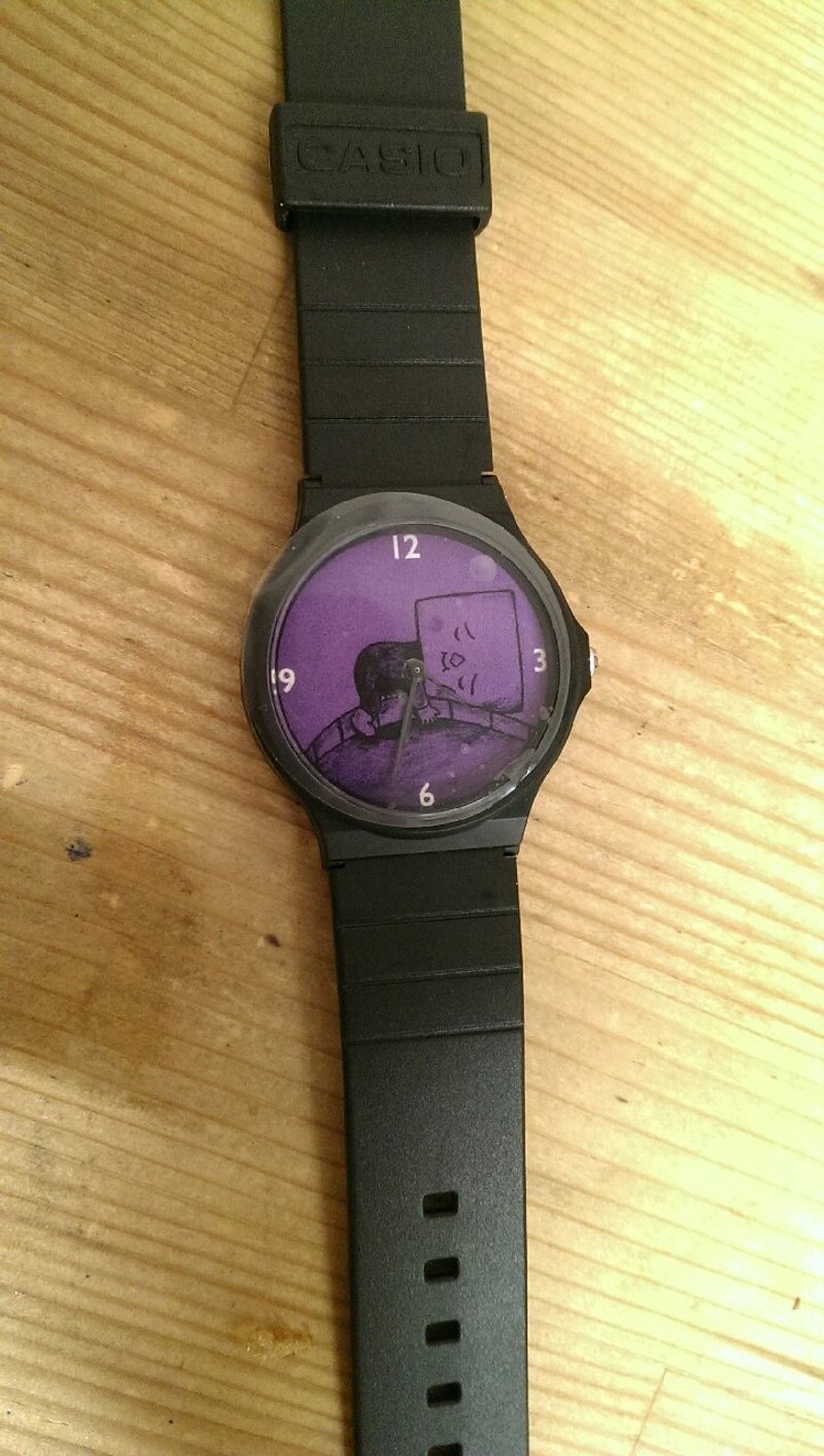 豆腐人CASIO限量手表-紫色 - 女表 - 其他材质 