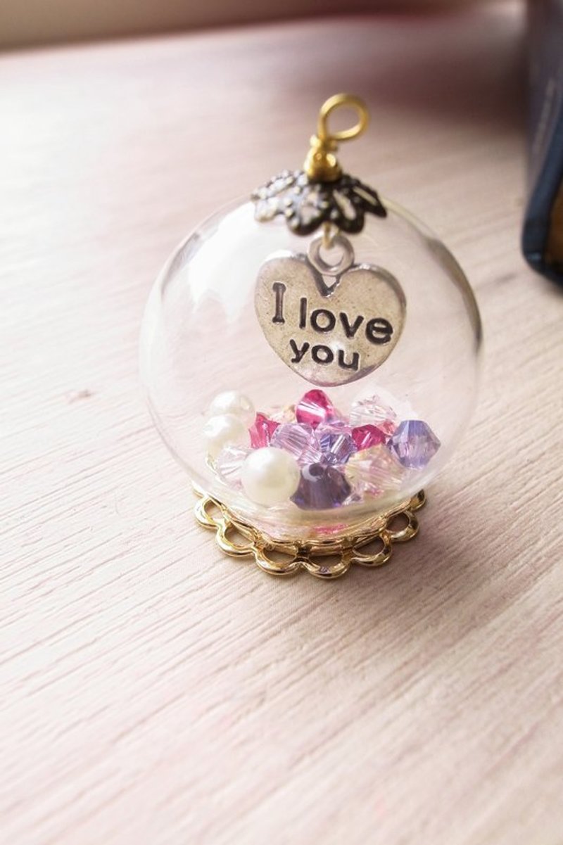 枯木&CryWood    玻璃球系列 -  I Love You  My Princess - 项链 - 玻璃 多色