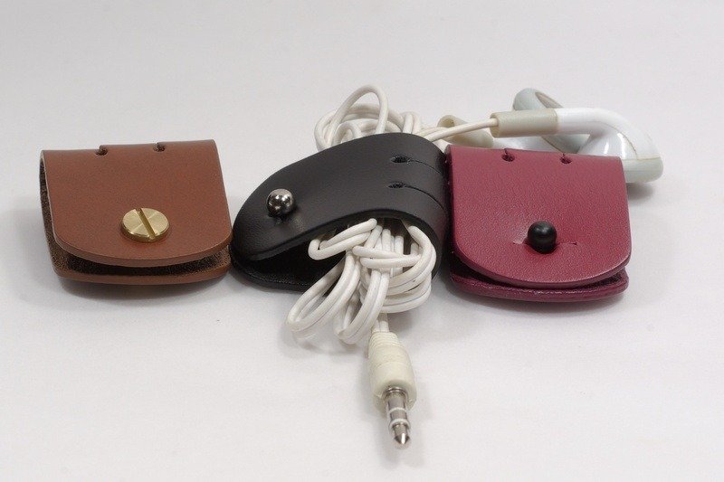 卷线器、收线器、集线器、真皮 皮革 寛3厘米-涂边-2个150元/个 - 卷线器/电线收纳 - 真皮 