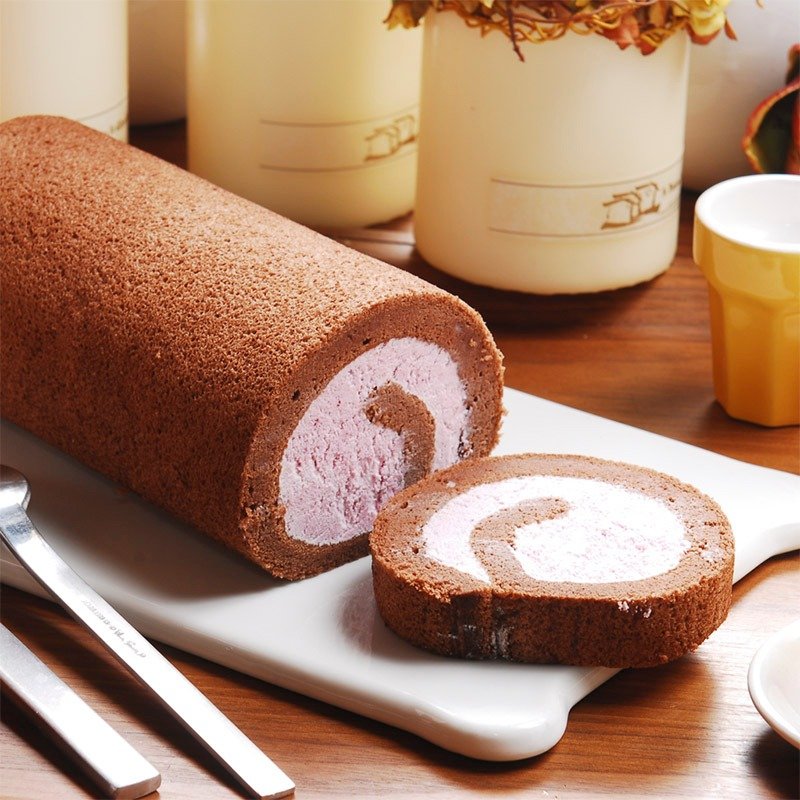 ＜品台湾手作甜品＞鲜采莓果卷 - 咸派/甜派 - 新鲜食材 粉红色