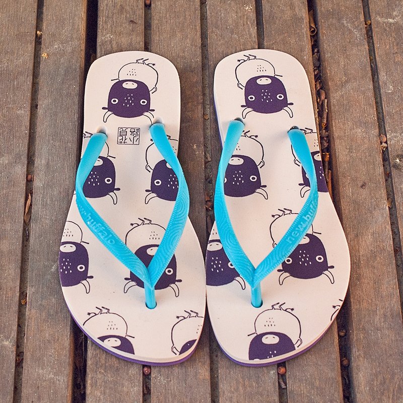 轻履日 京都小牛  雨天海滩旅行夏日  人字拖 女 赠神秘小礼物 - 女款休闲鞋 - 橡胶 多色