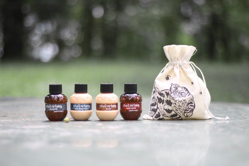 茶籽堂 小虎袋旅行组 - 沐浴用品 - 植物．花 绿色