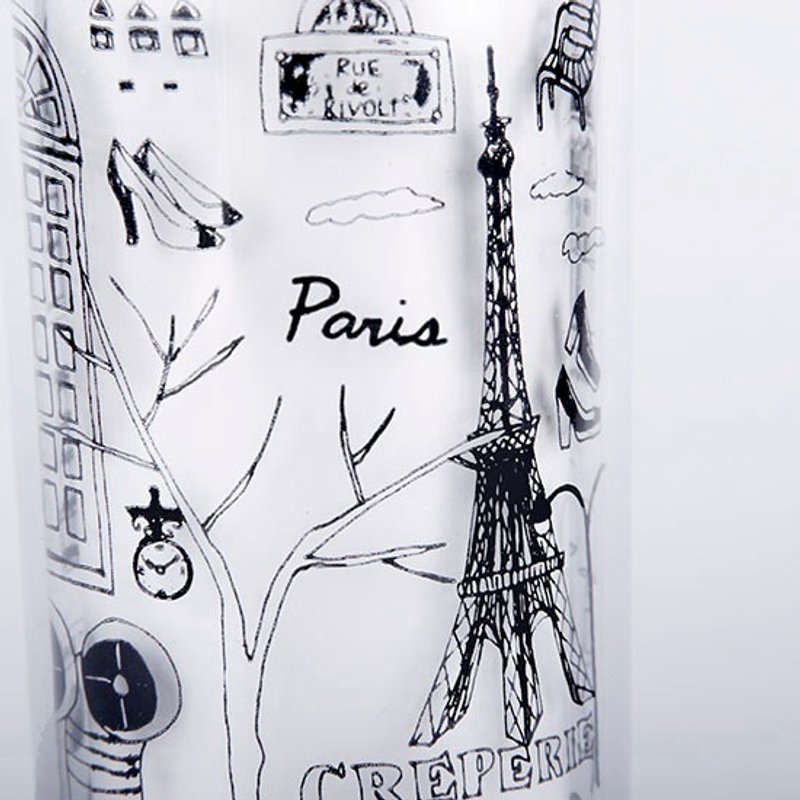 Kellykiwi黑白旅行随行杯- I LOVE PARIS - 水瓶/水壶 - 其他材质 黑色