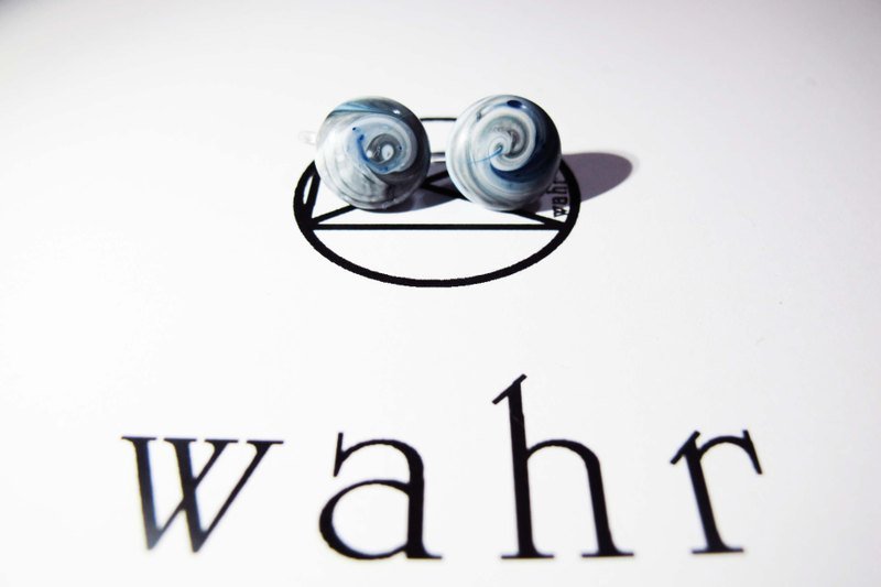 【Wahr】-夹式-龙卷风耳环(一对) - 耳环/耳夹 - 防水材质 多色