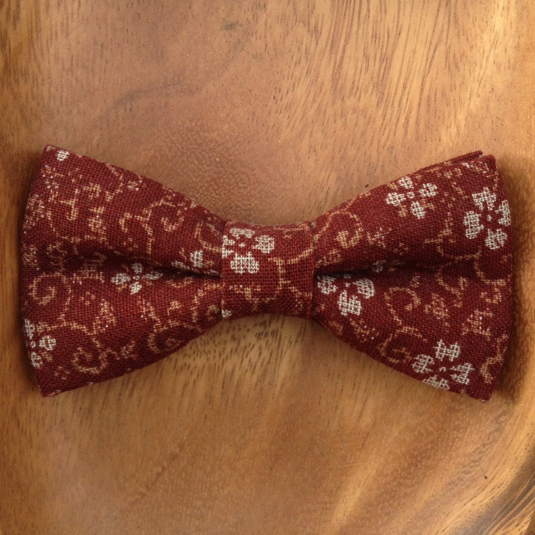 独立设计 和风系列 领结 Bow Tie 编号012 - 领带/领带夹 - 其他材质 红色