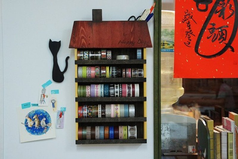 纸胶带的家 - 纸胶带 - 木头 