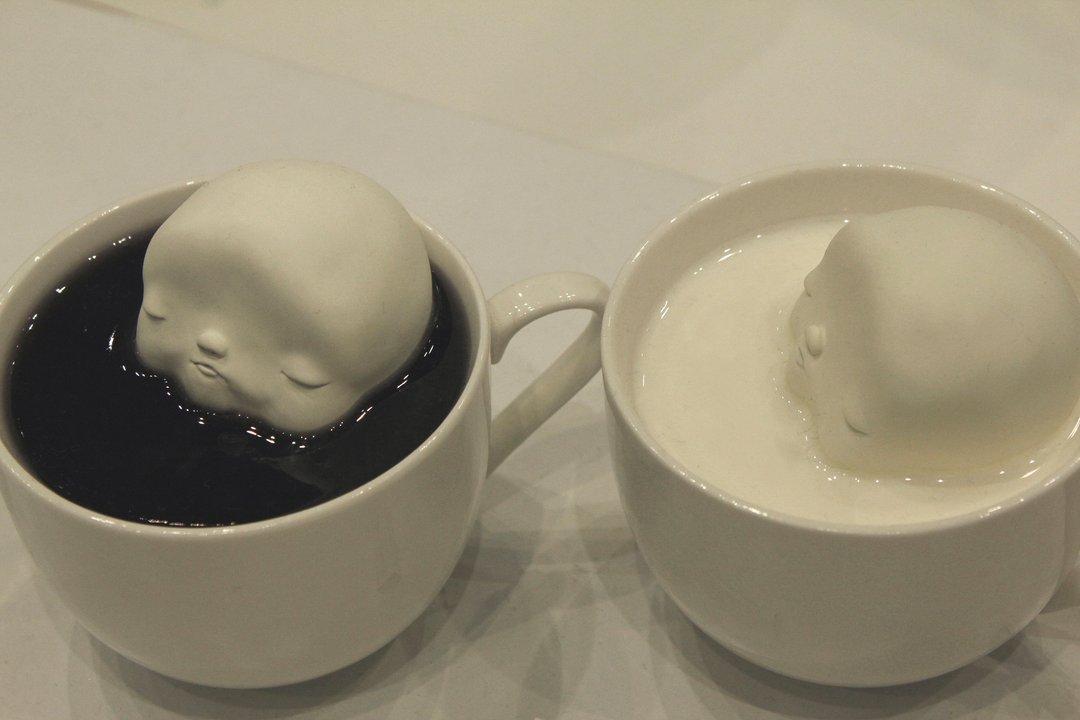 KONETA g (Please choose from coffee or milk ←It is resin) - 玩偶/公仔 - 塑料 白色