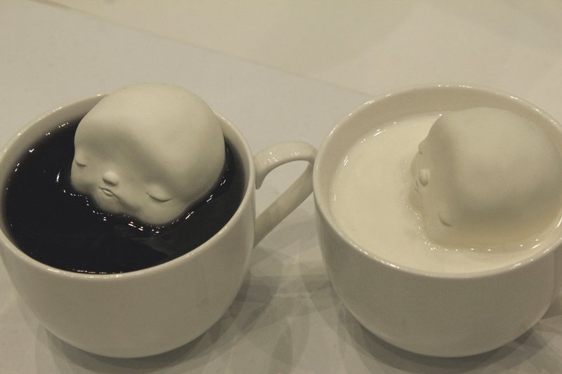 KONETA g (Please choose from coffee or milk ←It is resin) - 玩偶/公仔 - 塑料 白色