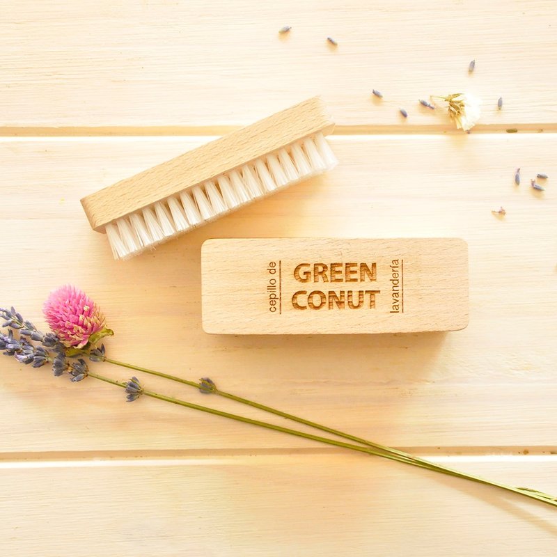 木质软毛衣领刷 - 衣物清洁 - 木头 卡其色