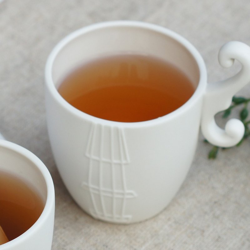 好合苑 提琴上弦马克杯-白色 - 茶具/茶杯 - 其他材质 