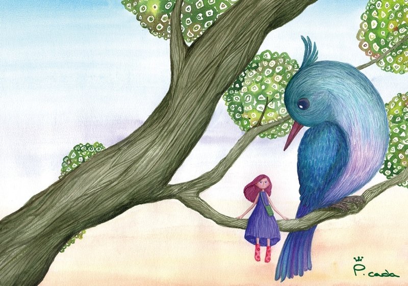 凯蜜与咕咕鸟 故事明信片 - 卡片/明信片 - 纸 多色