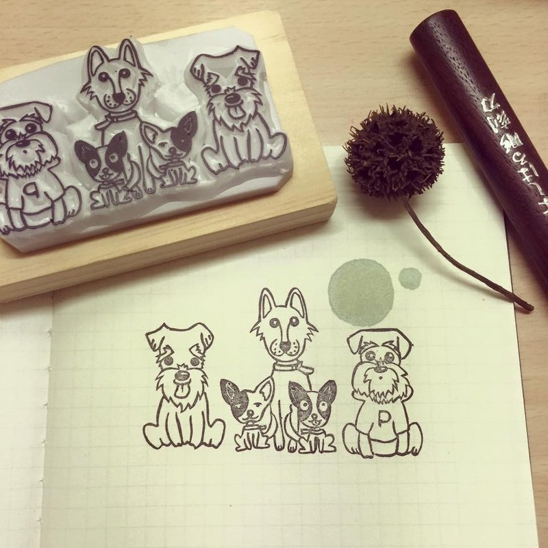 手工订制宠物章*手工印章*橡皮擦印章*定制化 - 印章/印台 - 其他材质 多色