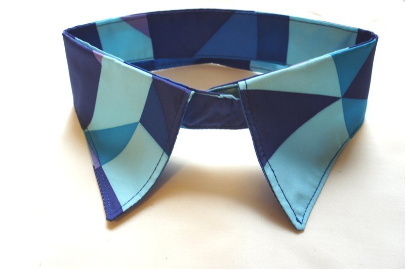 ㄅㄞㄅㄞMonday Blue 领子 - 其他 - 其他材质 蓝色