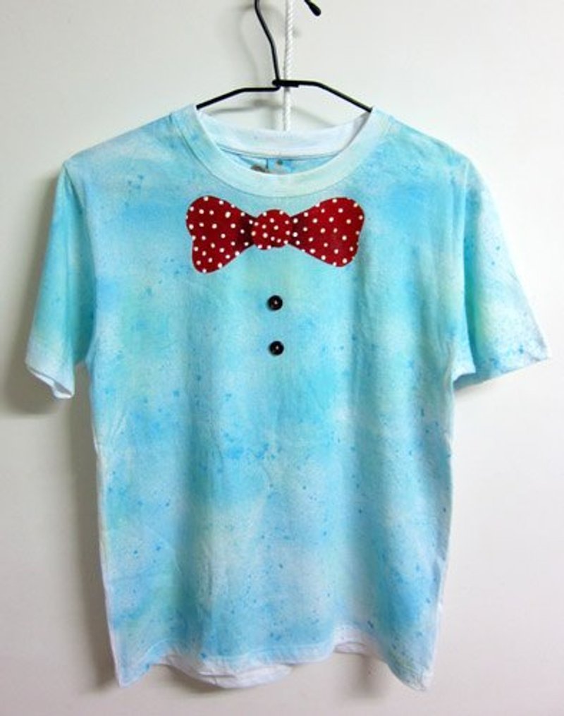 我爱打领结-普通长度版 手绘T(XS号&M号已售完断货) - 女装 T 恤 - 棉．麻 