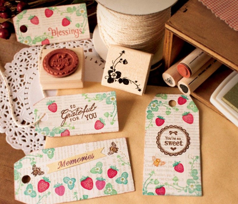 小花园印章组-草莓物语 MPG07 - 印章/印台 - 木头 