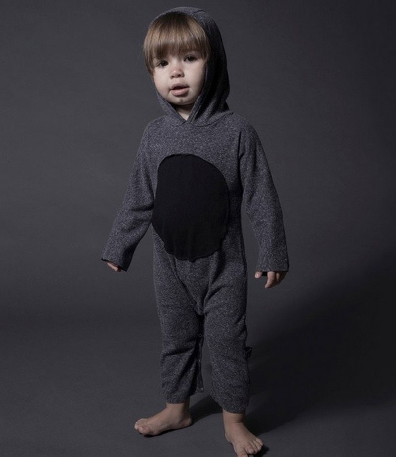 2015秋冬潮牌NUNUNU 大圈圈连帽连身衣/hooded kimono playsuit - 其他 - 纸 灰色