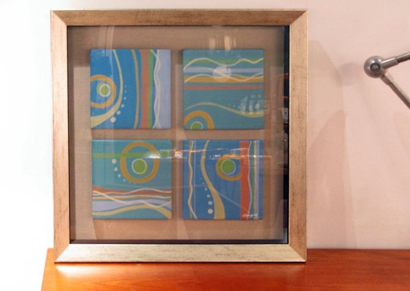 <海底世界> 全系列裱框原版画 - 海报/装饰画/版画 - 其他材质 