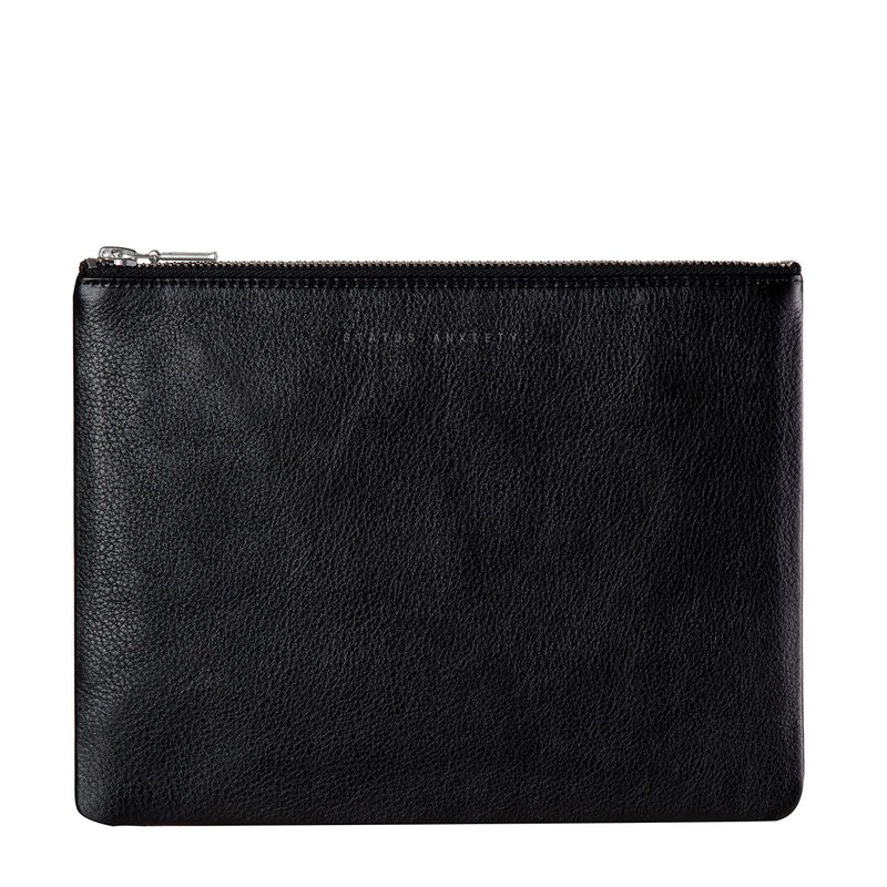 ANTI-HEROINE 手拿包_Black / 黑色 - 手拿包 - 真皮 黑色