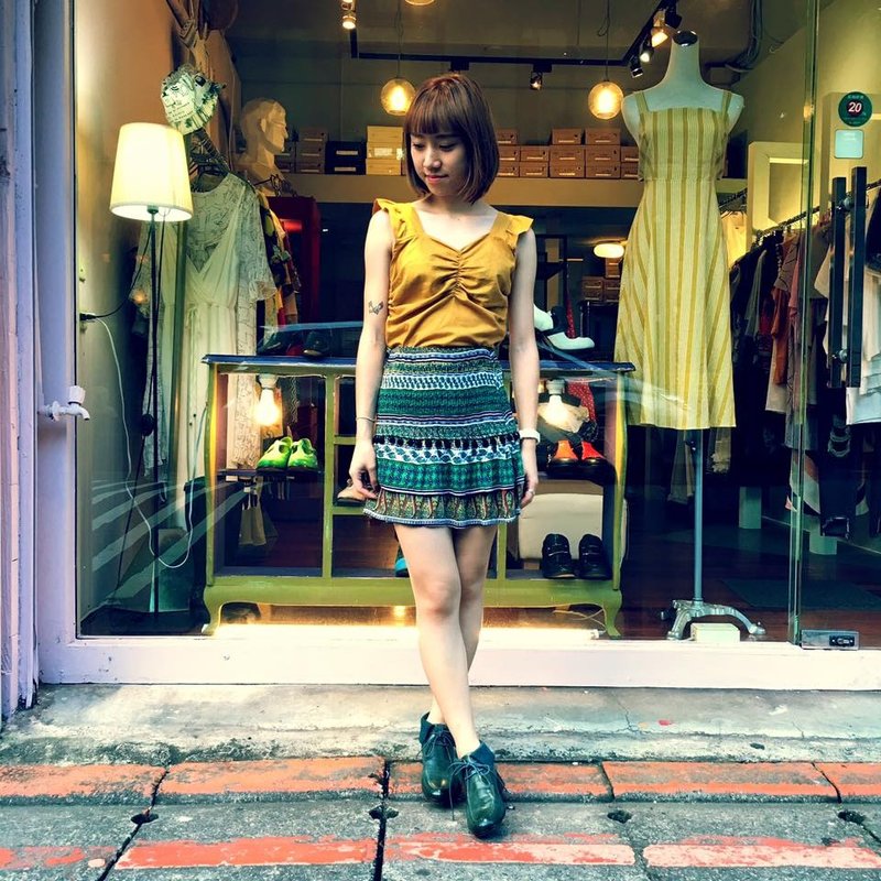 #903#【彼得潘暗恋爱丽丝约在冰果室告白 / 大草原绿】 - 女款休闲鞋 - 真皮 绿色