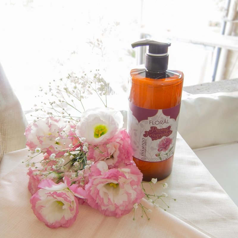 【FLORAL】牡丹香氛洗发露 500ml - 手足保养 - 其他材质 红色